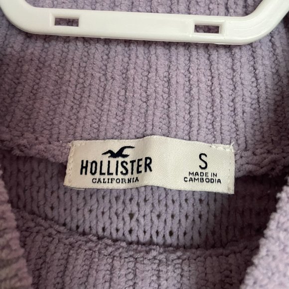 Hollister Lavender Chenille Mockneck Sweater - Picture 4 of 5